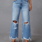 Distressed Flared Jeans