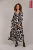 Elsie Maxi Dress Geo