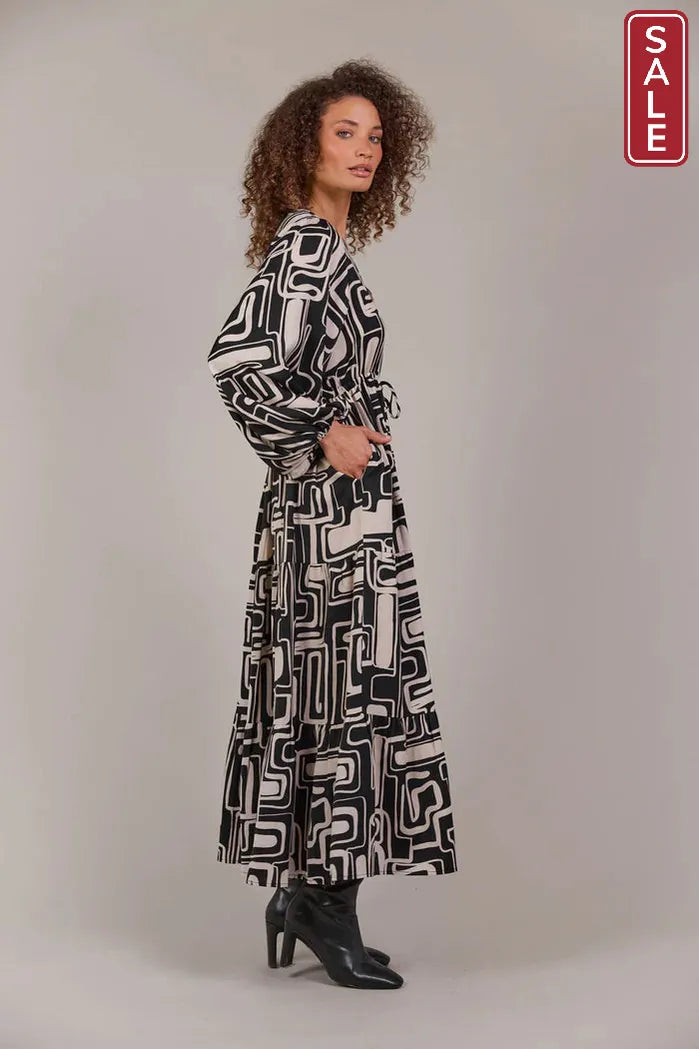 Elsie Maxi Dress Geo