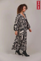 Elsie Maxi Dress Geo