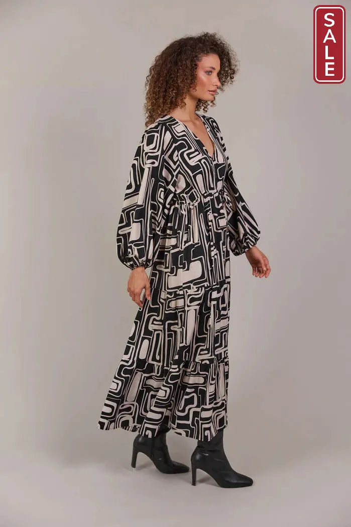 Elsie Maxi Dress Geo
