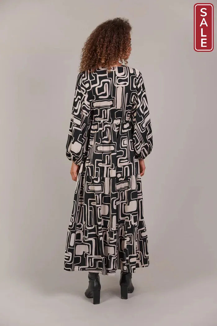 Elsie Maxi Dress Geo