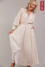 Ayana Maxi Dress -Ecru