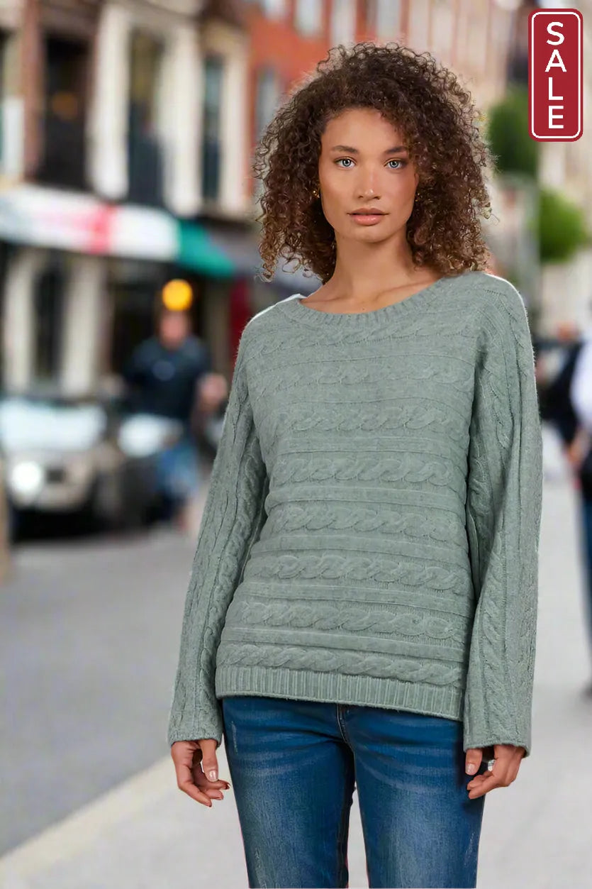Merano Cable Knit Jasper