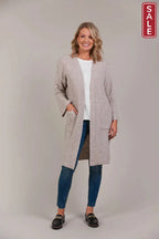 Merano Oversize Cardigan Flax