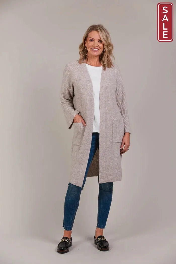 Merano Oversize Cardigan Flax