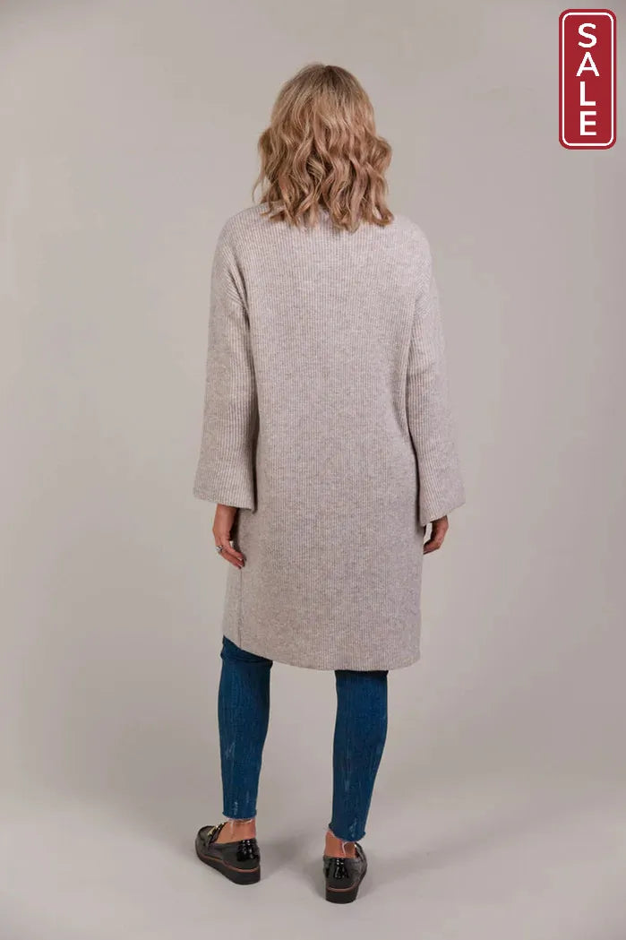 Merano Oversize Cardigan Flax