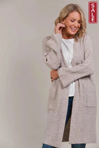 Merano Oversize Cardigan Flax
