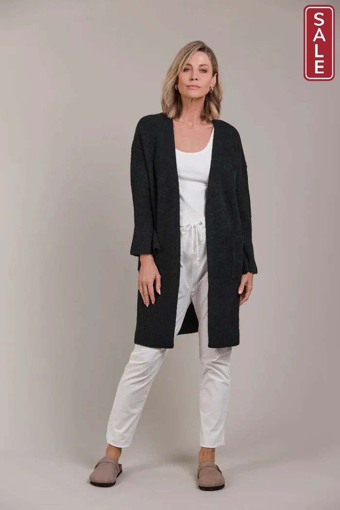 Merano Oversize Cardigan Charcoal