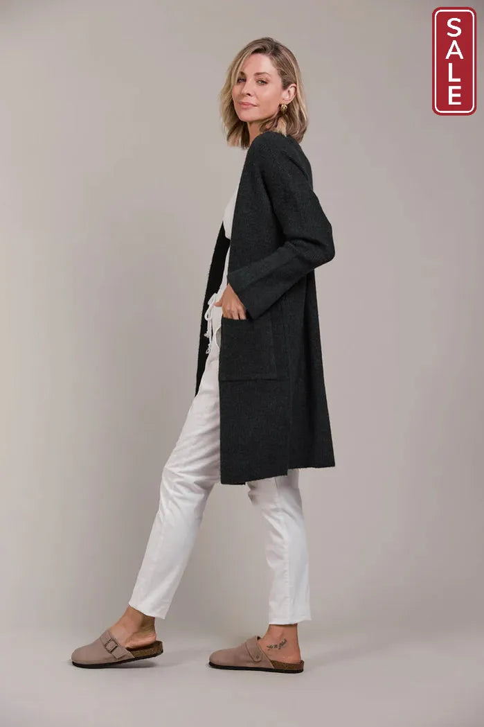 Merano Oversize Cardigan Charcoal