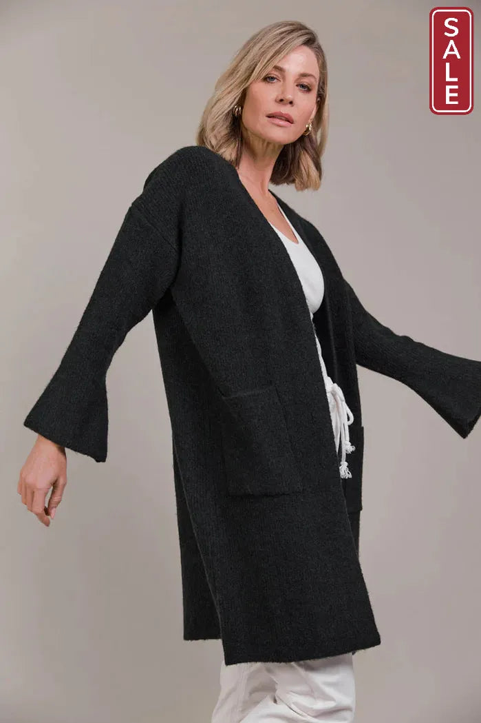 Merano Oversize Cardigan Charcoal