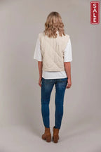Argo Crop Vest Ecru