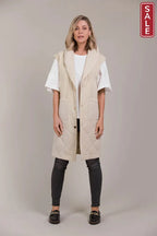 Argo Longline Vest Ecru