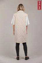 Argo Longline Vest Ecru