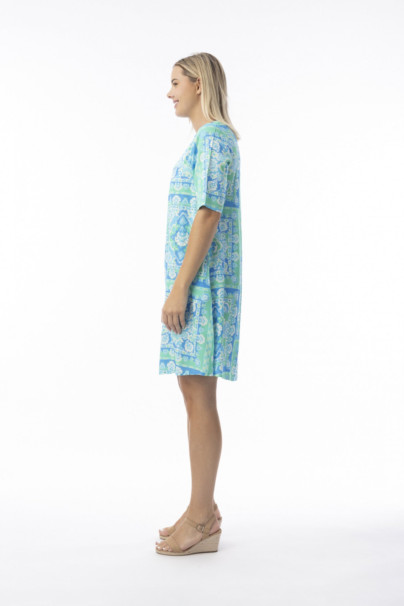 Montevideo Aqua Dress Contemporary