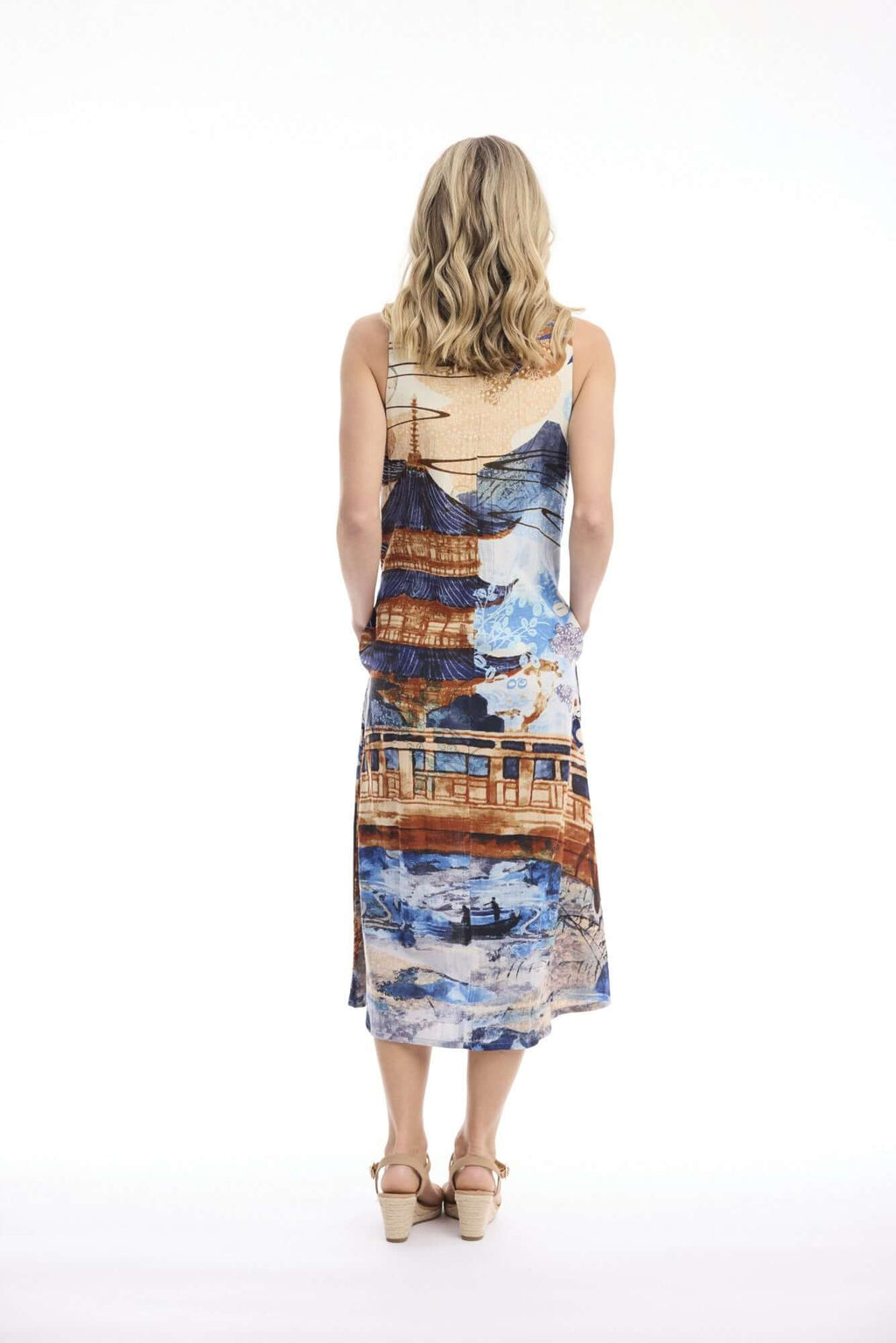 Nanjing Dress Midi Sleeveless