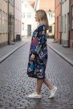 Orientique Porto Blue  Bubble dress Orientique