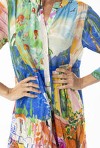 Sardinia Layers Frill Sleeve Dress