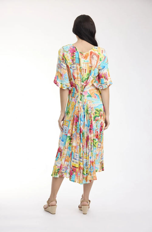 50 years Godet Travel Dress