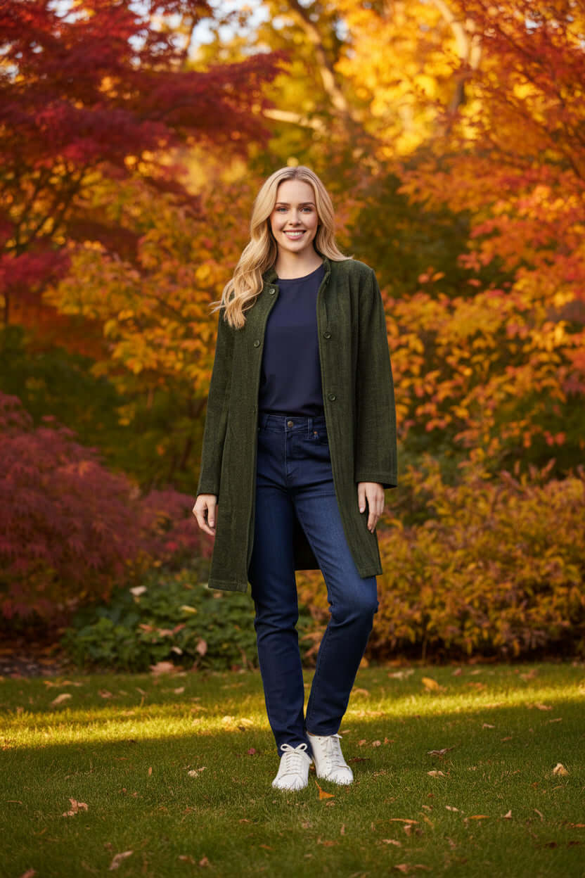 Orientique Mid Length Military Coat Orientique