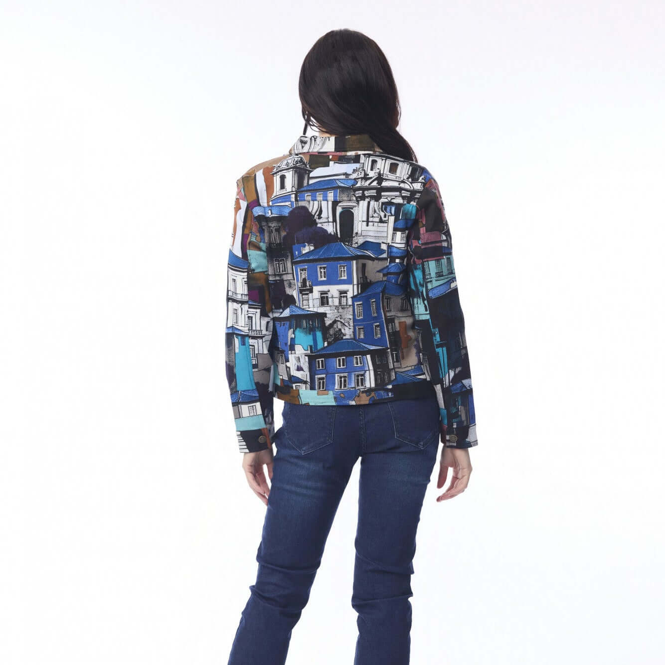 Biker Jacket Porto Blue Orientique