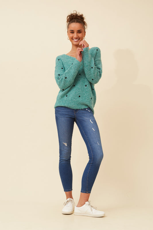 Patricia V Neck Jumper