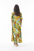 Guatemala V neck Bias Dress