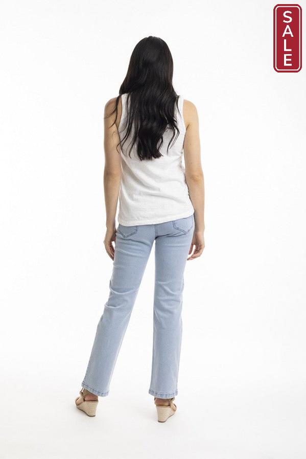 Orientique Light Denim bootleg jean