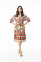 Ponta Verde Dress Layers Puff Sleeve