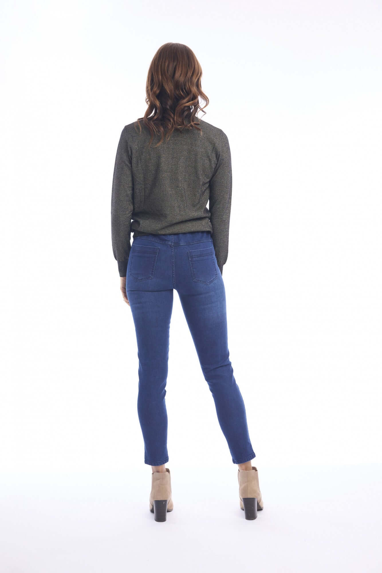 Knit Top Turtle Neck-Black Orientique