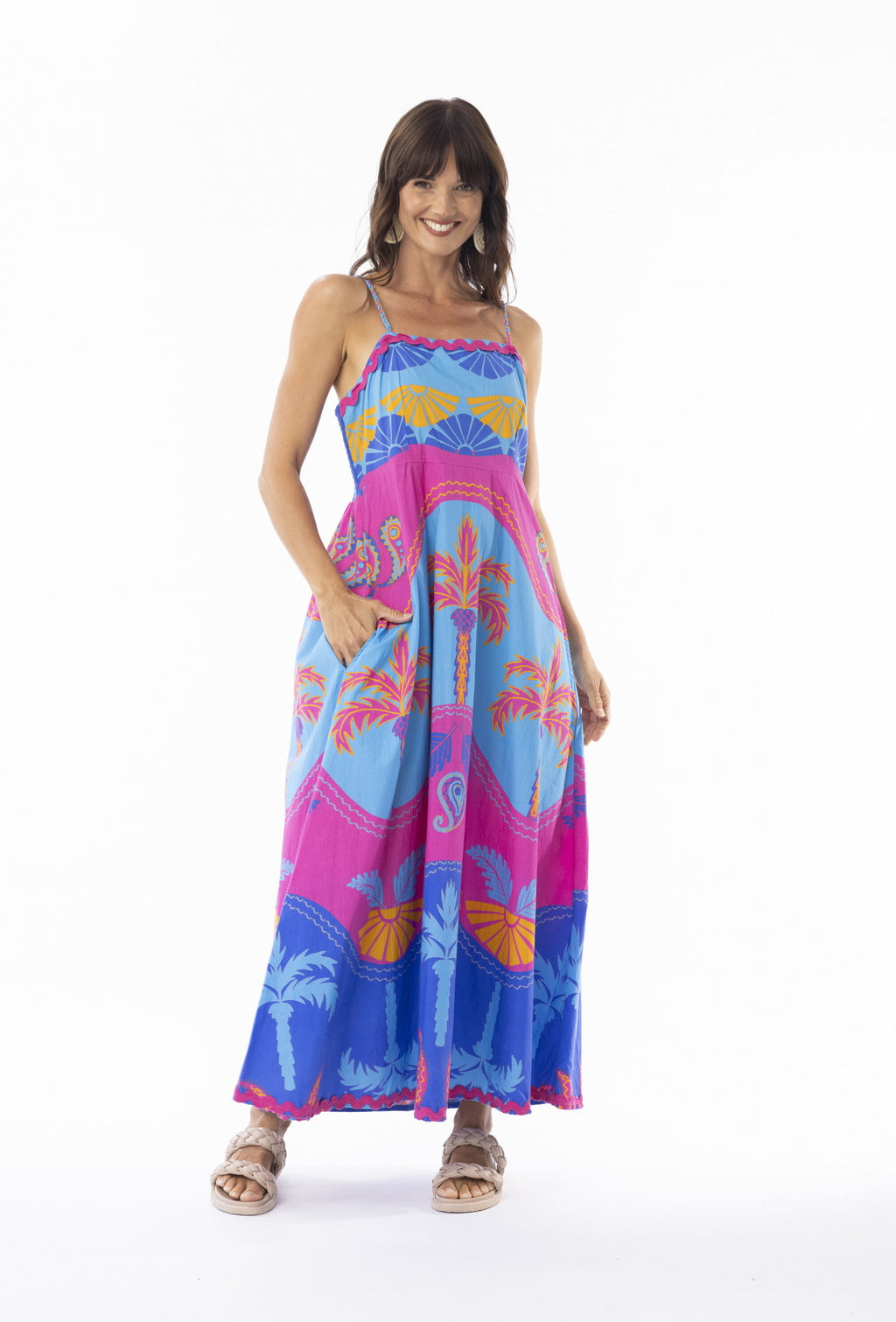 Celeste Blue Strappy Dress