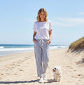 Ayana Striped Capri Pnts Jolie Saule