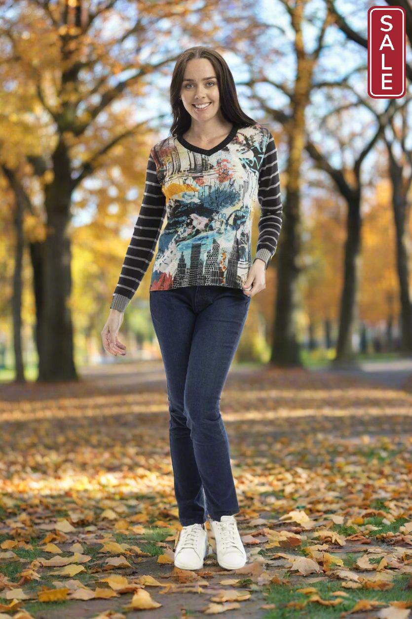 New York V neck Jumper