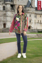 Digital Collar Shirt Flora