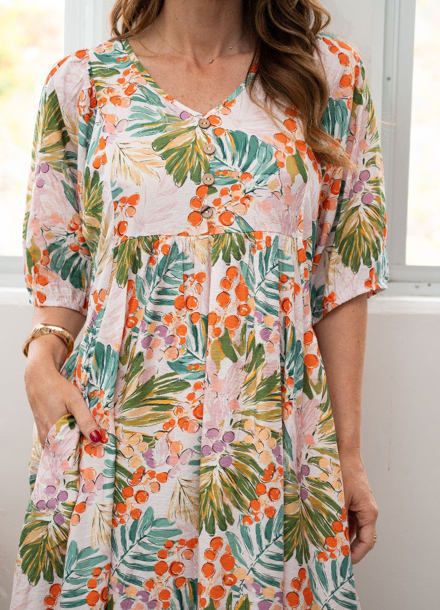 WT Botanical  Pheasant dress