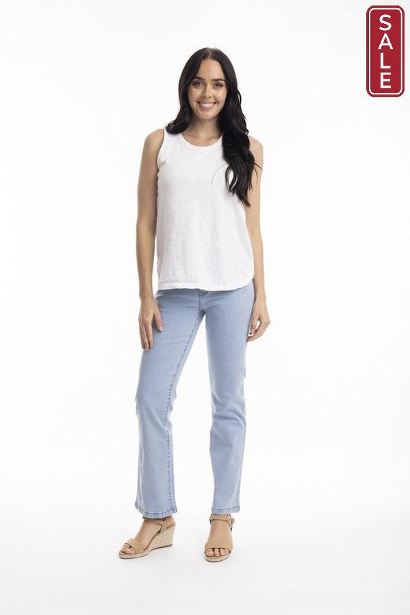 Orientique Light Denim bootleg jean