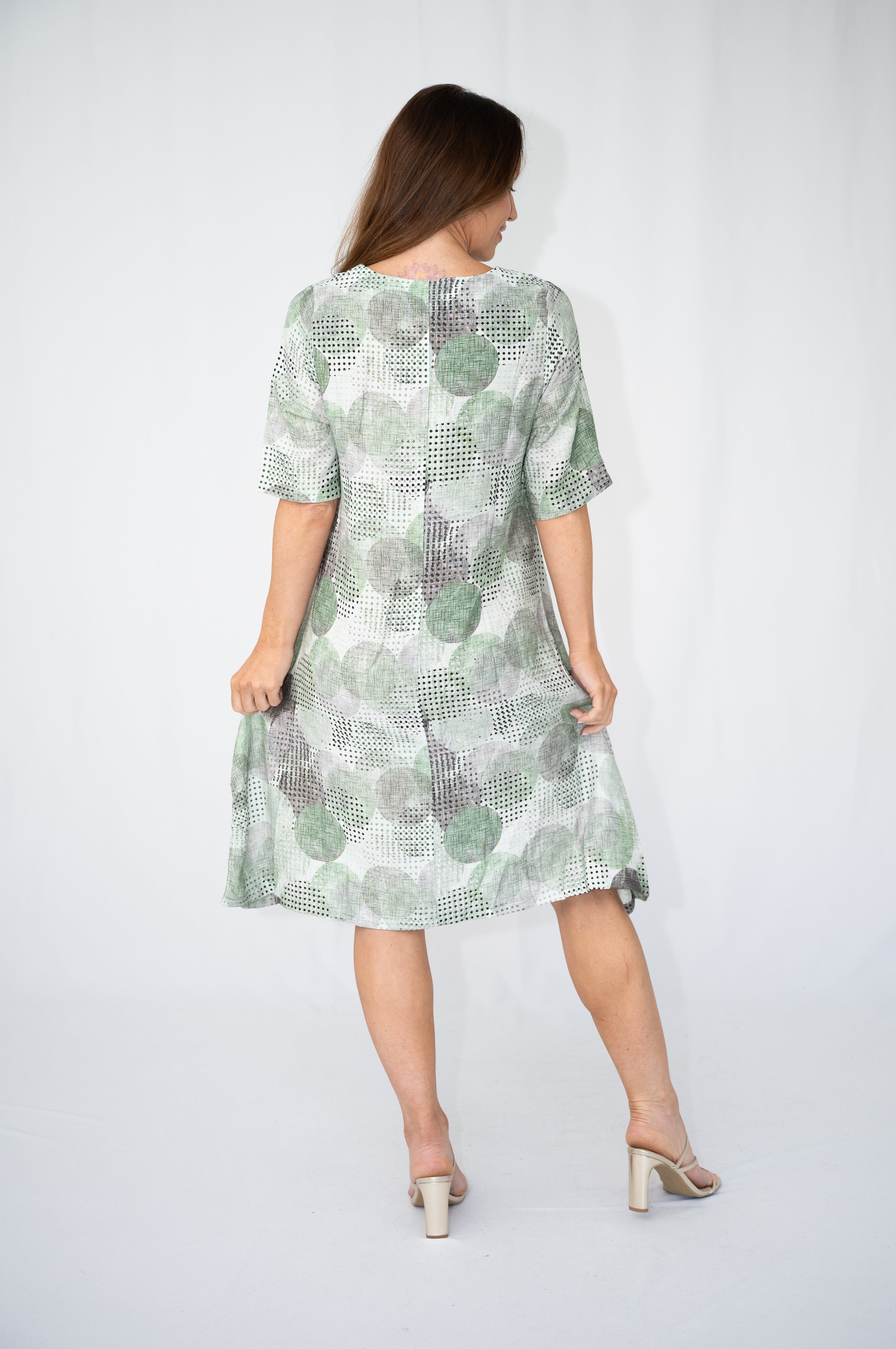 Sage Short Sleeve Dress