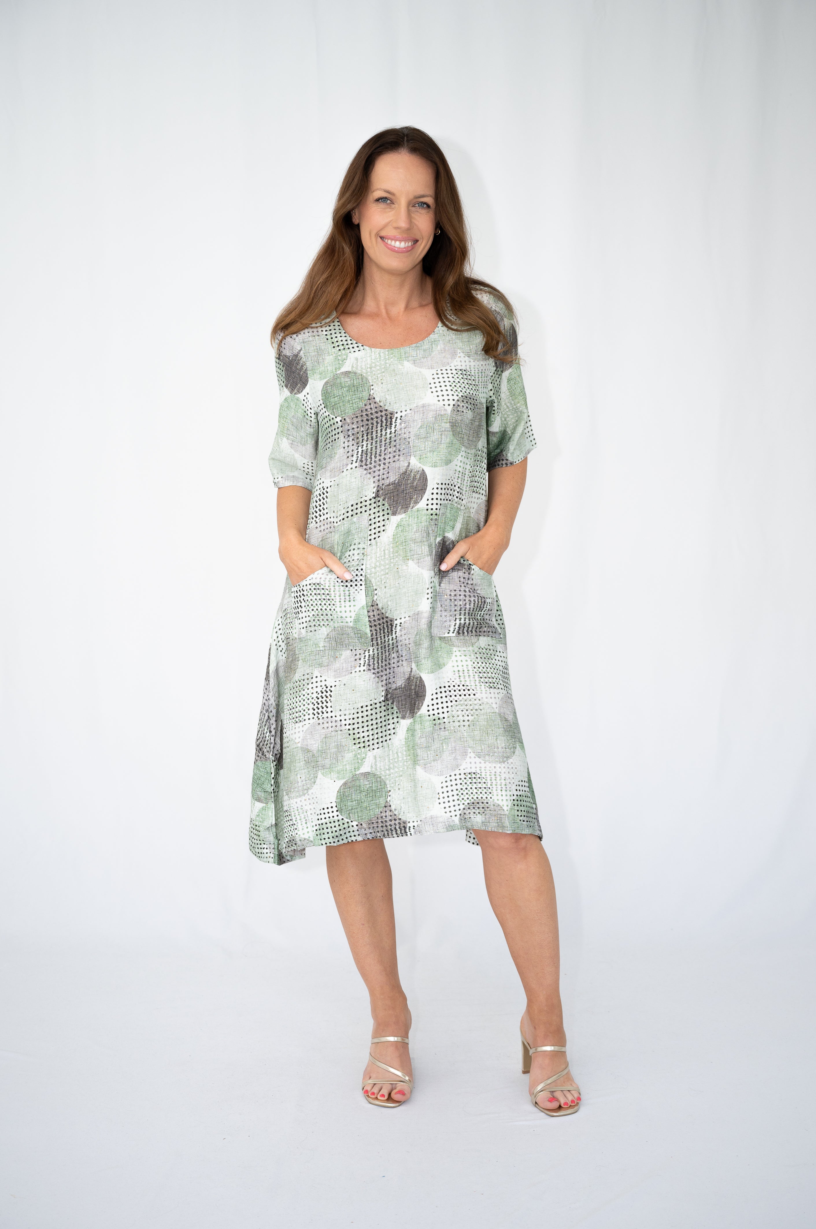 Sage Short Sleeve Dress