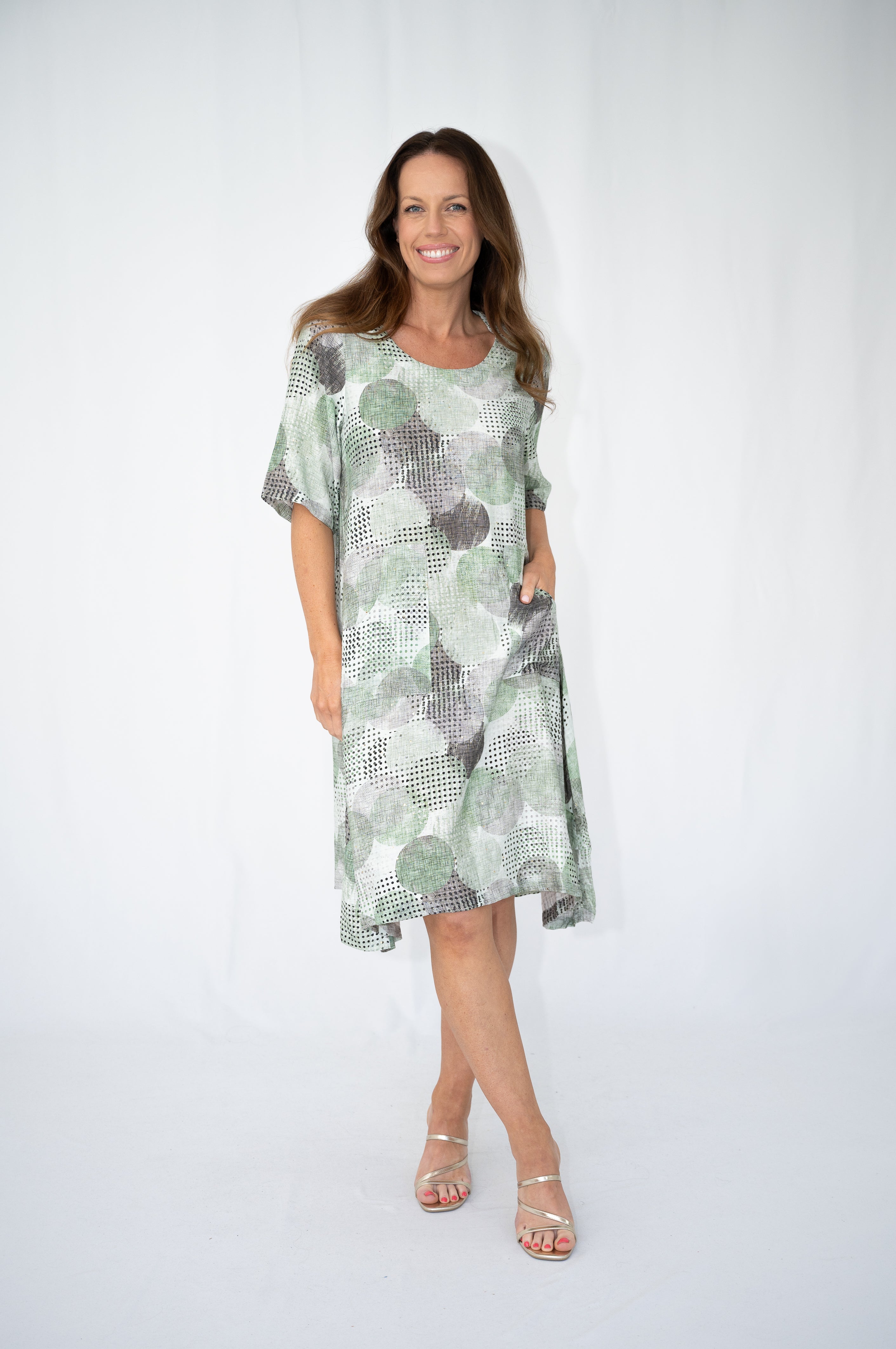 Sage Short Sleeve Dress