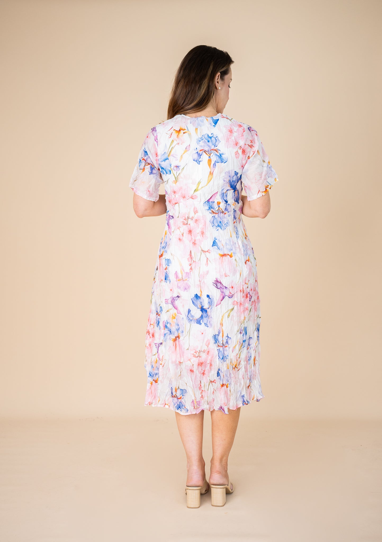 Botanical Tiered Dress Willow tree
