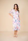 Botanical Tiered Dress Willow tree