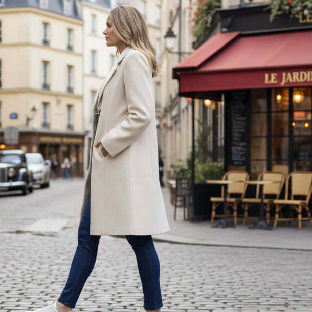 Solange Beige Coat orientique