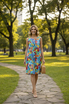 Birds Contemporary Sleeveless Dress