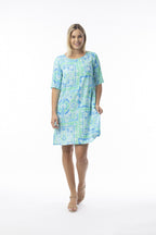 Montevideo Aqua Dress Contemporary