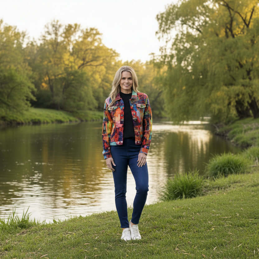 Vintage Street Biker Jacket Orientique