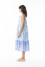 Carla Sleeveless Dress Blue