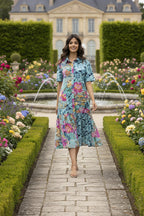 Selaron Collar patch dress