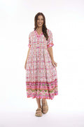 Maalti Pink Dress Maxi