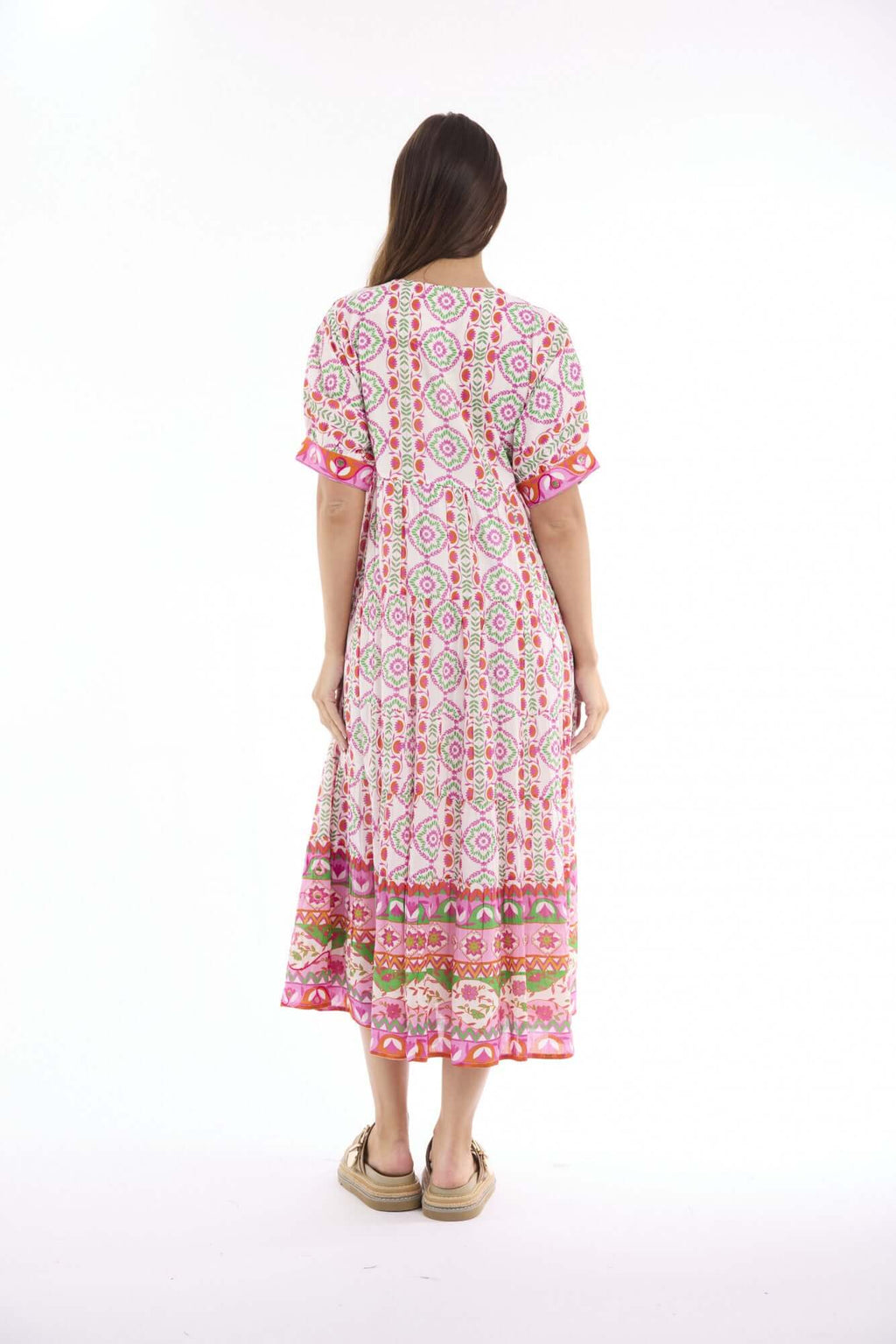 Maalti Pink Dress Maxi