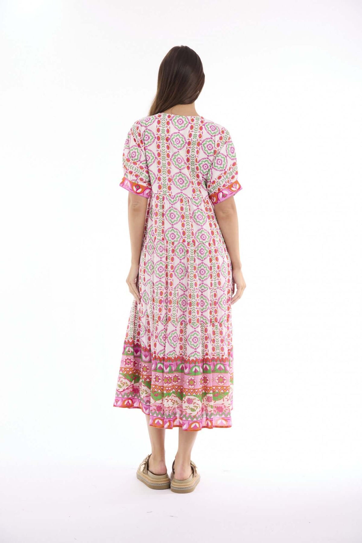 Maalti Pink Dress Maxi